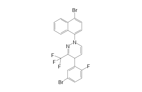 4-(5-Bromo-2-fluorophenyl)-1-(4-bromonaphthalen-1-yl)-3-(trifluoromethyl)-1,4-dihydropyridazine