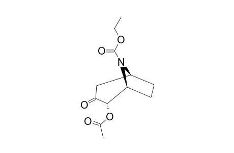 (1R*,2S*,5S*)-(+/-)-ACETOXY-3-OXO-8-AZA-BICYCLO-[3.2.1]-OCTANE-8-CARBOXYLIC-ACID-ETHYLESTER