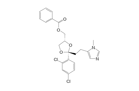 TRANS-(2-(2,4-DICHLOROPHENYL)-2-[2-(1-METHYL-5-IMIDAZOLYL)-ETHYL]-4-BENZOYLOXYMETHYL)-1,3-DIOXOLANE