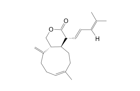 ARBOXENIOLIDE-1;(4R,4AS,11AR,7E)-4,4A,5,6,9,10,11,11A-OCTAHYDRO-7-METHYL-11-METHYLIDENE-4-[(1E)-4-METHYLPENTA-1,3-DIENYL]-CYCLONONA-[C]-PYRAN-3-(1H)-ONE;COMPOU