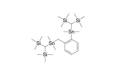 1-[1,1-DIMETHYL-2,2-BIS-(TRIMETHYLSILYL)-1-STANNAETHYL]-2-[2,2-DIMETHYL-3,3-BIS-(TRIMETHYLSILYL)-1-STANNAPROPYL]-BENZENE