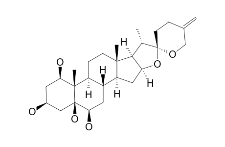 RAMNOGENIN-C;1-BETA,3-BETA,5-BETA,6-BETA-TETRAHYDROXY-SPIROSTAN-25(27)-ENE