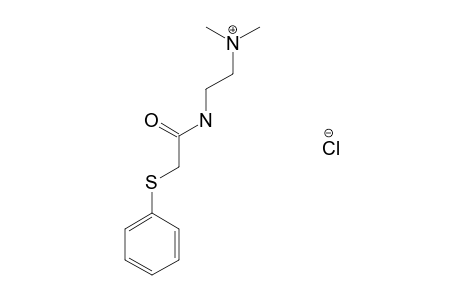 N-[2-(DIMETHYLAMINO)ETHYL]-2-(PHENYLTHIO)ACETAMIDE, MONOHYDROCHLORIDE