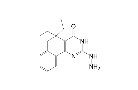 5,5-diethyl-2-hydrazino-5,6-dihydrobenzo[h]quinazolin-4(3H)-one