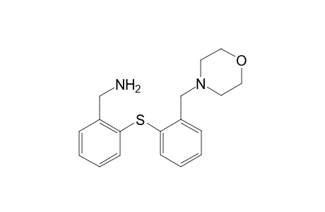 (2-{[2-(morpholin-4-ylmethyl)phenyl]sulfanyl}phenyl)methanamine