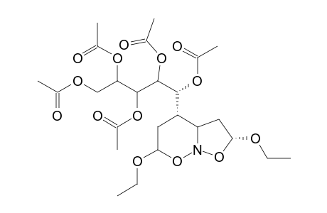 (2R,4R,5S,7S)-2,7-DIETHOXY-5-(1',2',3',4',5'-PENTA-O-ACETYL-D-GALACTO-PENTITOL-1-YL)-PERHYDROISOXAZOLO-[2,3-B]-[1,2]-OXAZINE