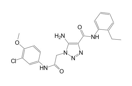 5-amino-1-[2-(3-chloro-4-methoxyanilino)-2-oxoethyl]-N-(2-ethylphenyl)-1H-1,2,3-triazole-4-carboxamide