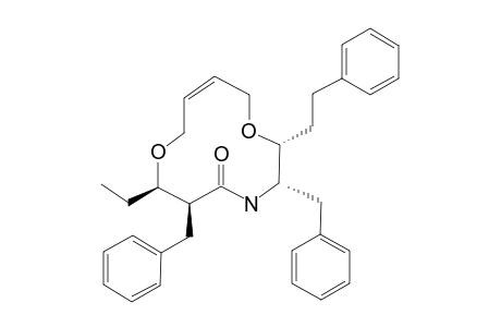 (2S,3R,6S,7R)-3-BENZYL-6-METHYL-2,7-BIS-(2-PHENYLETHYL)-1,8-DIOXA-4-AZACYCLODEC-10Z-EN-5-ONE