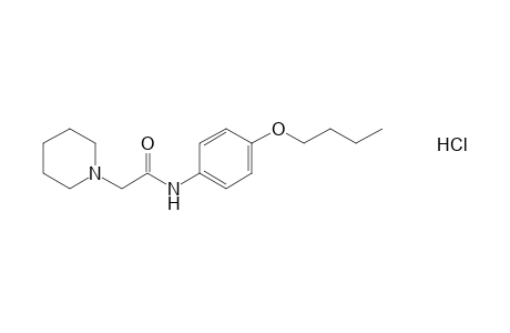 4'-butoxy-1-piperidineacetanilide, monohydrochloride