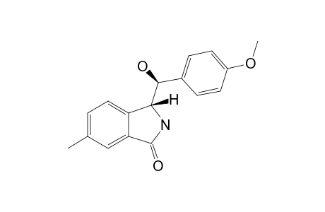 3-[HYDROXY-(4-METHOXYPHENYL)-METHYL]-6-METHYL-ISOINDOLIN-1-ONE;ALPHA-(R*)-(3R*)-ISOMER