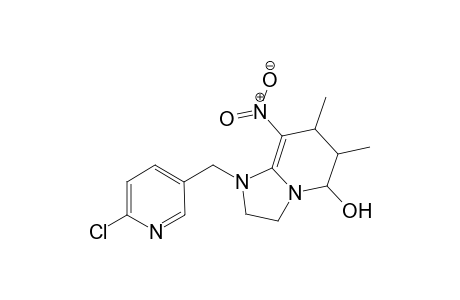 1-((6-chloropyridin-3-yl)methyl)-7,8-dimethyl-8-nitro-1,2,3,5,6,7-hexahydroimidazo[1,2-a]pyridin-5-ol