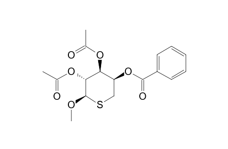 METHYL_2,3-DI-O-ACETYL-4-O-BENZOYL-5-THIO-ALPHA-L-ARABINOPYRANOSIDE;MINOR_ISOMER