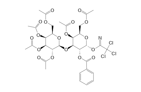 2,3,4,6-TETRA-O-ACETYL-BETA-D-GALACTOPYRANOSYL-(1->3)-4,6-DI-O-ACETYL-2-O-BENZOYL-ALPHA-D-GALACTOPYRANOSYL-TRICHLOROACETIMIDATE