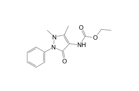 2,3-dimethyl-5-oxo-1-phenyl-3-pyrazoline-4-carbamic acid, ethyl ester