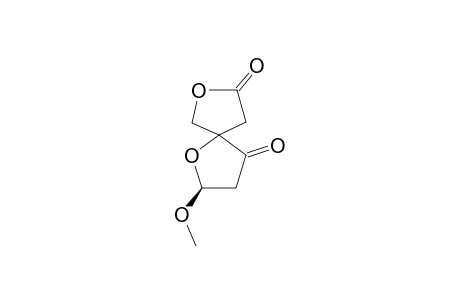 2-METHOXY-1,7-DIOXASPIRO-[4.4]-NONANE-4,8-DIONE;FIRST-STEREOISOMER