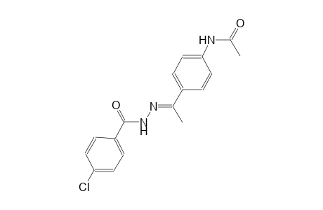 N-{4-[(1E)-N-(4-chlorobenzoyl)ethanehydrazonoyl]phenyl}acetamide