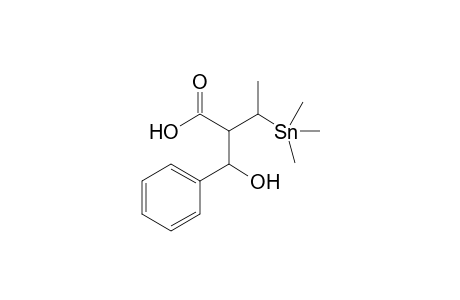 (2SR,3RS)-2-[(RS)-1-hydroxybenzyl]-3-trimethylstannylbutanoic acid