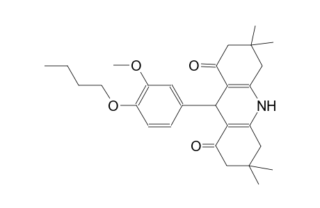 9-(4-butoxy-3-methoxyphenyl)-3,3,6,6-tetramethyl-3,4,6,7,9,10-hexahydro-1,8(2H,5H)-acridinedione