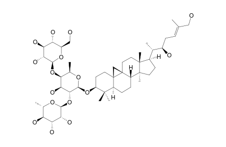 SQUARROSIDE-I;(22S,24Z)-CYCLOART-24-EN-3-BETA,22,26-TRIOL-3-O-BETA-D-GLUCOPYRANOSYL-(1->4)-[ALPHA-L-RHAMNOPYRANOSYL-(1->2)]-BETA-D-FUCOPYRANOSIDE