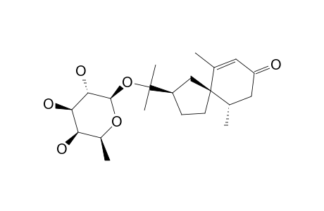 (2-R*,5-S*,10-S*)-6,10-DIMETHYL-2-[(1-METHYL-1-BETA-D-FUCOPYRANOSYLOXY)-ETHYL]-SPIRO-[4.5]-DEC-6-EN-8-ONE