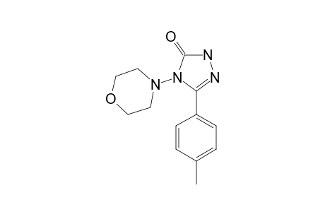 5-(4-METHYLPHENYL)-4-MORPHOLIN-4-YL-2,4-DIHYDRO-3H-1,2,4-TRIAZOL-3-ONE