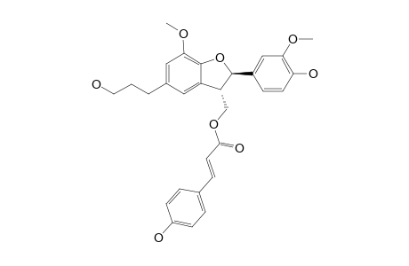 (7-R,8-S)-3'-O-METHYLCEDRUSIN-9-PARA-COUMARATE;(7-R,8-S)-9-PARA-COUMAROYL-OXO-METHYL-7,8-DIHYDRO-1'-(8-HYDROXYPROPYL)-3'-METHOXY-7-(4-HYDROXY-3'-ME