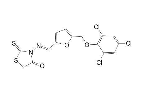 2-thioxo-3-[((E)-{5-[(2,4,6-trichlorophenoxy)methyl]-2-furyl}methylidene)amino]-1,3-thiazolidin-4-one