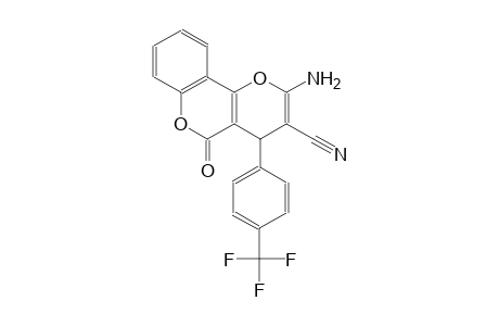 2-Amino-5-oxo-4-[4-(trifluoromethyl)phenyl]-4H,5H-pyrano[3,2-c]chromene-3-carbonitrile