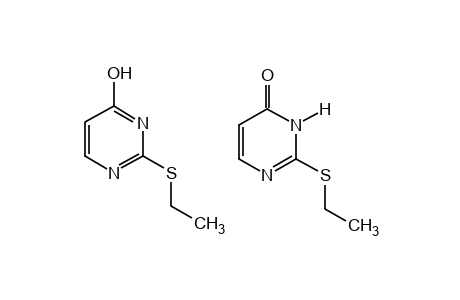 4-PYRIMIDINOL, 2-/ETHYLTHIO/-6- METHYL-,