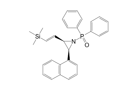 N-DIPHENYLPHOSPHINOYL-2-(BETA-TRIMETHYLSILYL)-VINYL-3-(1-NAPHTHYL)-AZIRIDINE