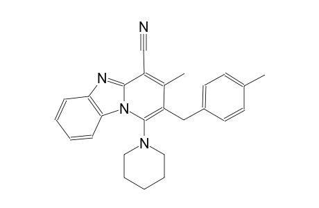 3-methyl-2-(4-methylbenzyl)-1-(1-piperidinyl)pyrido[1,2-a]benzimidazole-4-carbonitrile