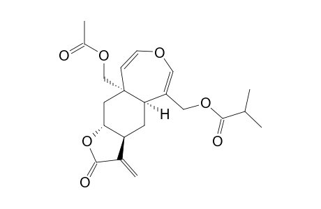 (5S*,7R*,8S*,10S*)-2,3-EPOXY-14-ACETOXY-15-(2-METHYLPROPANOYLOXY)-ELEMA-1,3,11(13)-TRIEN-8,12-OLIDE