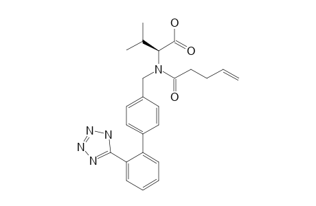 IMPURITY-IV;(S)-N-(1-CARBOXY-2-METHYLPROP-1-YL)-N-4-PENTENOYL-N-[2'-(1-H-TETRAZOL-5-YL)-BIPHENYL-4-YLMETHYL]-AMINE