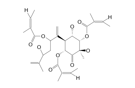 1-ALPHA,3-BETA,10-TRIHYDROXY-2-ALPHA,5-ALPHA,8-TRIANGELOYLOXYBISABOLA-7(14),11(12)-DIEN-4-ONE