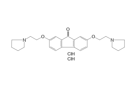 2,7-BIS[2-(1-PYRROLIDINYL)ETHOXY]FLUOREN-9-ONE, DIHYDROCHLORIDE