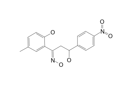 (E)-3-HYDROXY-1-(2-HYDROXY-5-METHYLPHENYL)-3-(4-NITROPHENYL)-PROPAN-1-ONE-OXIME