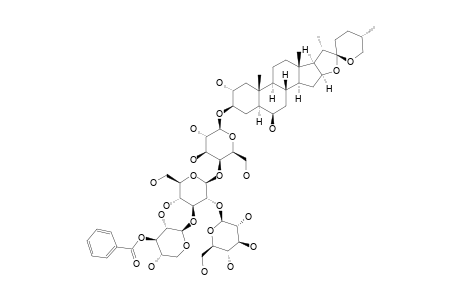 (25S)-5-ALPHA-SPIROSTAN-2-ALPHA,3-BETA,6-BETA-TRIOL-3-O-BETA-D-GLUCOPYRANOSYL-(1->2)-O-[3-O-BENZOYL-BETA-D-XYLOPYRANOSYL-(1->3)]-O-BETA-D-GLUCOPYRA