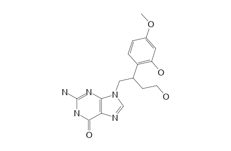 1-[4-HYDROXY-2-(2-HYDROXY-4-METHOXY-PHENYL)-BUTYL]-GUANINE