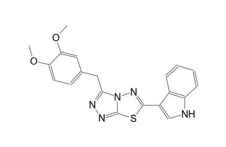 1H-indole, 3-[3-[(3,4-dimethoxyphenyl)methyl][1,2,4]triazolo[3,4-b][1,3,4]thiadiazol-6-yl]-