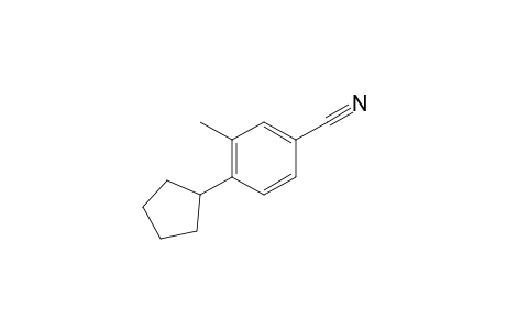 4-cyclopentyl-3-methyl-benzenecarbonitrile