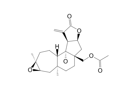 20-ACETOXY-4-BETA,5-BETA-EPOXY-14-ALPHA-HYDROXY-13-EPI-NEOHOMOVERRUCOS-15(17)-EN-16,12-BETA-OLIDE