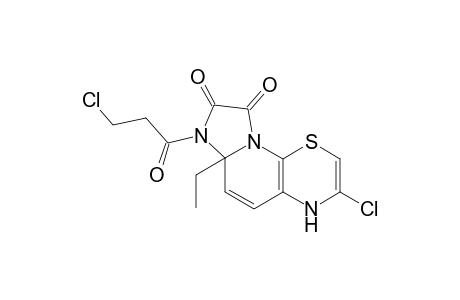 1,2-Dioxo-3-(2-chloroethylcarbonyl)-3a-ethyl-7-chloroimidazolidino[3,2-f]pyrido[2,3-b]-1,4-thiazine