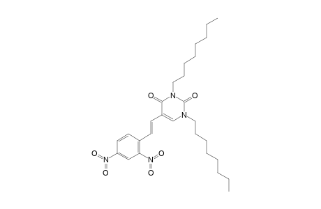 5-[(E)-2-(2,4-DINITROPHENYL)-ETHENYL]-1,3-DIOCTYL-URACIL