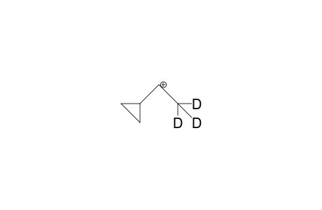 Cyclopropyl-trideuteriomethyl-carbenium cation