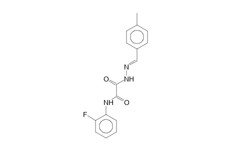 N-(2-Fluorophenyl)-2-[(2E)-2-(4-methylbenzylidene)hydrazino]-2-oxoacetamide