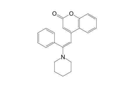 (E)-4-(2-Phenyl-2-(piperidin-1-yl)vinyl)-2H-chromen-2-one