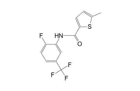 N-[2-fluoro-5-(trifluoromethyl)phenyl]-5-methyl-2-thiophenecarboxamide