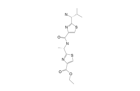 (R)-2-[1-[(R)-(1-AMINO)-ISOBUTYLTHIAZOLE-4-CARBONYL]-AMINO]-ETHYLTHIAZOLE-4-CARBOXYLIC-ACID-ETHYLESTER