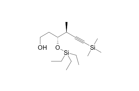 (3R,4S)-4-methyl-3-((triethylsilyl)oxy)-6-(trimethylsilyl)hex-5-yn-1-ol