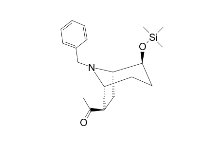 1-[8-BENZYL-2-EXO-[TRIMETHYLSILYLOXY]-8-AZABICYCLO-[3.2.1]-OCT-6-EXO-YL]-ETHANONE